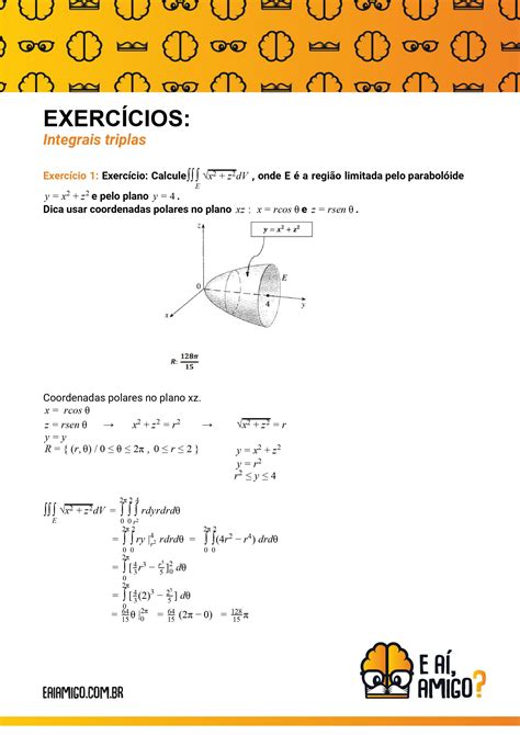 triplas|exercícios de integrais triplas.